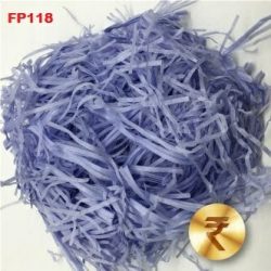 Crinkle Basket Filler Slateblue-Shredded-Paper