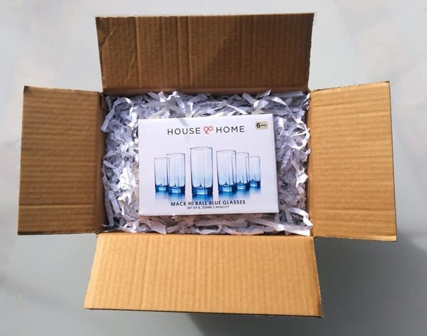 shredded paper for packing used for drinking glasses in box